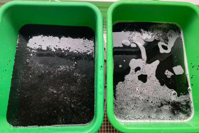 6 エアコンの汚れ（汚水）をご覧いただきます