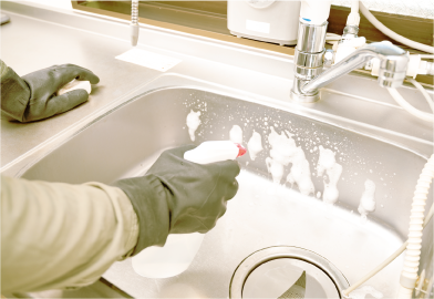 専門の職人による清掃