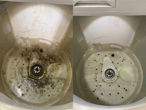 5.洗濯機内側と外側のクリーニング